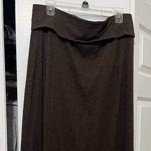 Long brown skirt